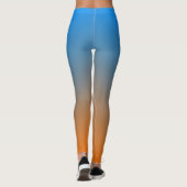 Bluish Orange Gradient  Leggings (Rückseite)