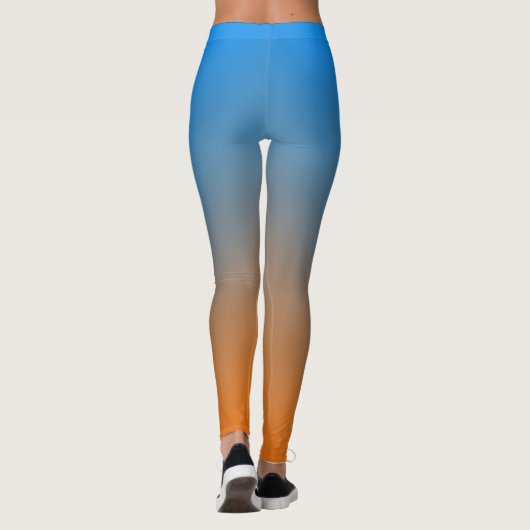Bluish Orange Gradient  Leggings (Rückseite)