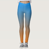 Bluish Orange Gradient  Leggings (Vorderseite)