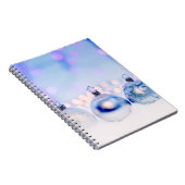 Bluish Silver Weihnachtsdekor Balls Notizblock (Rechte Seite)