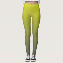 Bluish Yellow Gradient Leggings