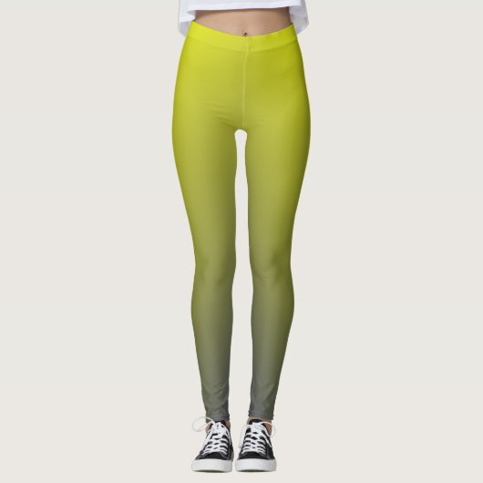 Bluish Yellow Gradient Leggings (Vorderseite)