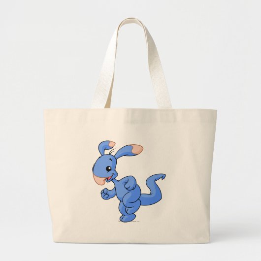 Blumaroo Blau Jumbo Stoffbeutel (Vorne)