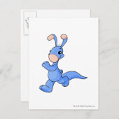 Blumaroo Blau Postkarte (Vorne/Hinten)