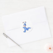 Blumaroo Blue Runder Aufkleber (Umschlag)