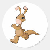 Blumaroo Brown Runder Aufkleber (Vorderseite)