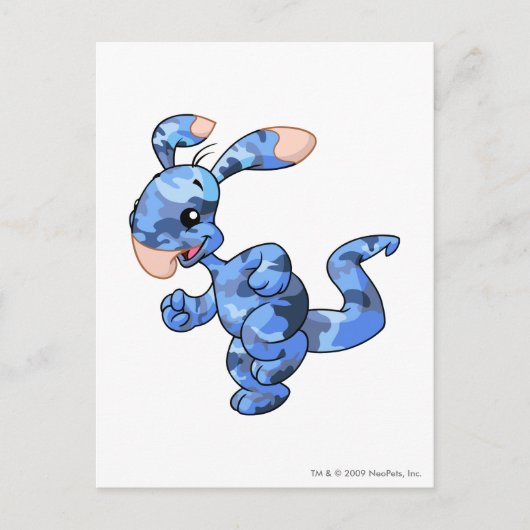 Blumaroo Camouflage Postkarte (Vorderseite)