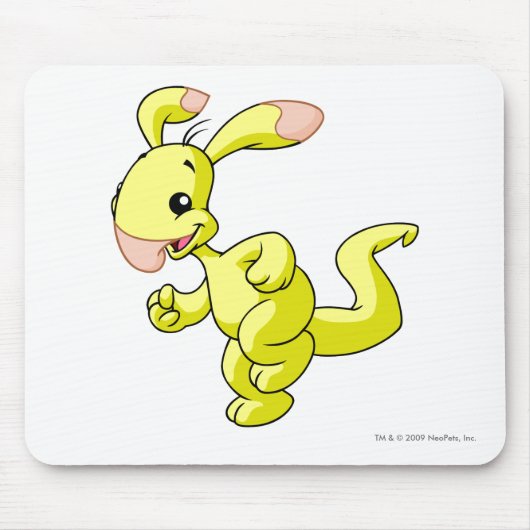 Blumaroo Gelb Mousepad (Vorne)