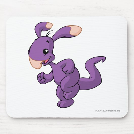 Blumaroo lila mousepad (Vorne)