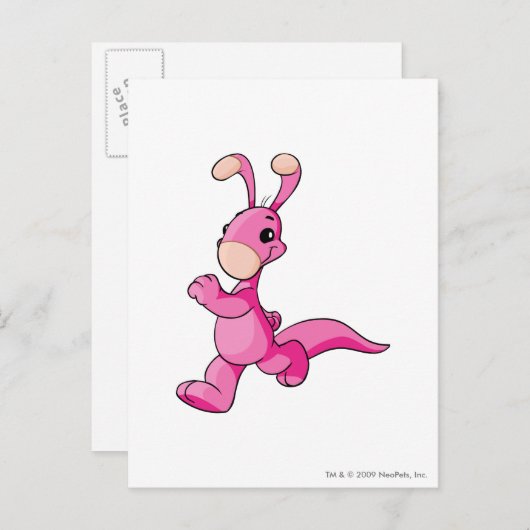 Blumaroo Pink Postkarte (Vorne/Hinten)