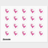 Blumaroo Pink Runder Aufkleber (Blatt)