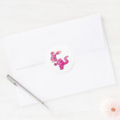 Blumaroo Pink Runder Aufkleber (Umschlag)