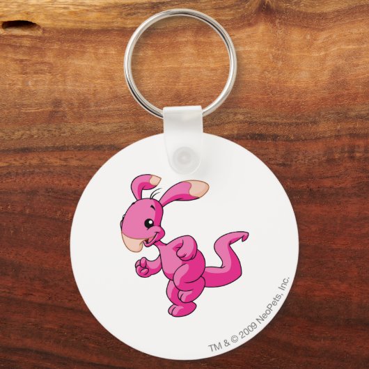 Blumaroo Pink Schlüsselanhänger (Vorderseite)