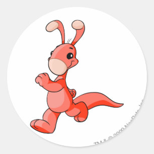 Blumaroo Red Runder Aufkleber