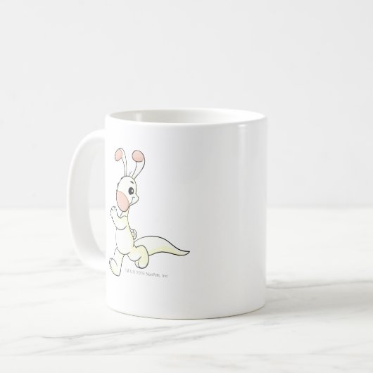 Blumaroo Weiß Kaffeetasse (Vorderseite Links)