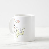 Blumaroo Weiß Kaffeetasse (Vorderseite Links)