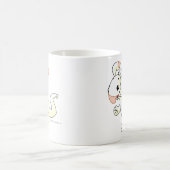 Blumaroo Weiß Kaffeetasse (Mittel)