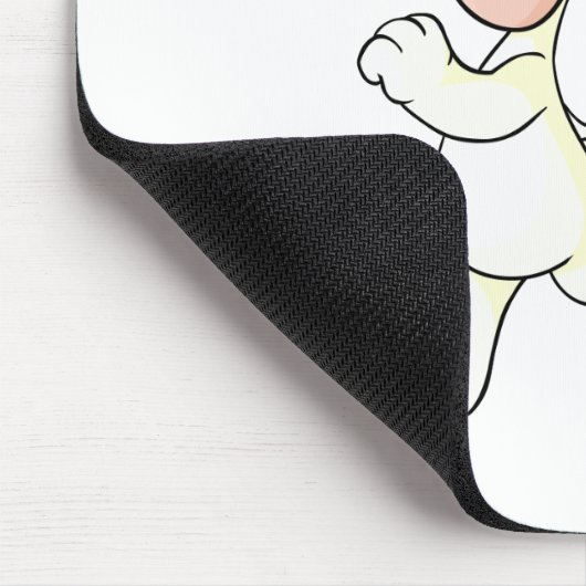 Blumaroo Weiß Mousepad (Ecke)