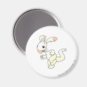 Blumaroo White Magnet (Vorderseite/Rückseite)