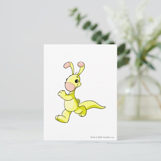 Blumaroo Yellow Postkarte (Stehend Vorderseite)