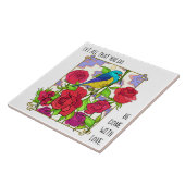 Blümchen (Rose), Vers aus 1 Korinthen 16:14 Fliese (Seite)