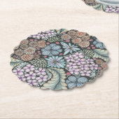 Blume1 doodle Art Untersetzer. Untersetzer (angewinkelt)