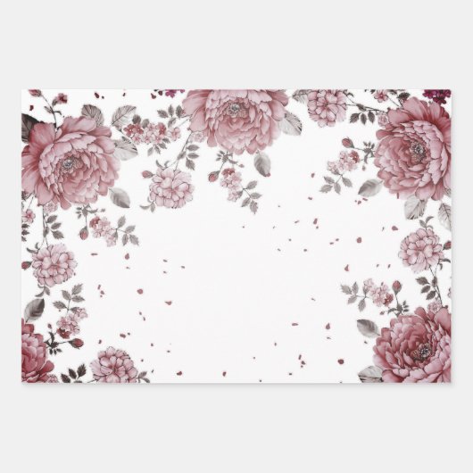 Blume3 Geschenkpapier Set (Vorderseite 2)