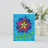 Blume3 Postkarte (Stehend Vorderseite)