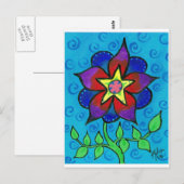 Blume3 Postkarte (Vorne/Hinten)