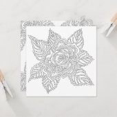 Blume 020617 Erwachsenenfarben Rose Ermutigung Karte (Vorderseite/Rückseite Beispiel)