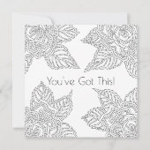 Blume 020617 Erwachsenenfarben Rose Ermutigung Karte (Rückseite)