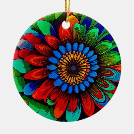 Blume 104 keramik ornament (Vorne)