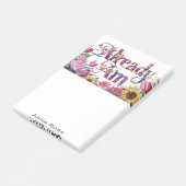 *~* Blume 10 AM AP85 Manifesting Post-it Klebezettel (angewinkelt)