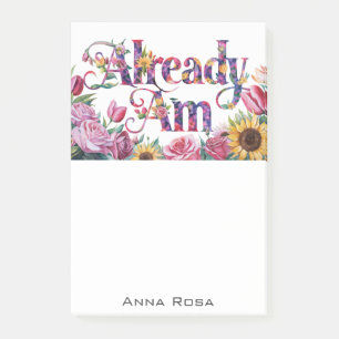 *~* Blume 10 AM AP85 Manifesting Post-it Klebezettel