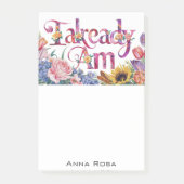 *~* Blume 12 BEREITS AM AP85 Manifesting Post-it Klebezettel (Vorderseite)