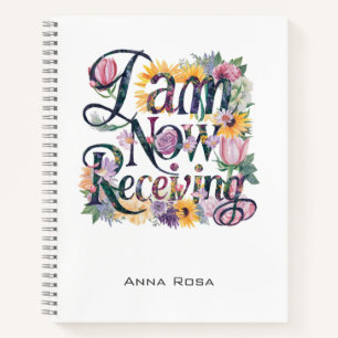 *~* Blume 15 JETZT ERHALTE ICH AP85 Manifesting Notizblock