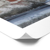 Blume 16x20 Poster mit Rand (Ecke)