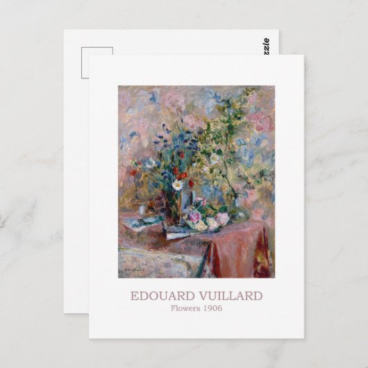 Blume 1906 von Edouard Vuillard Postkarte (Vorne/Hinten)