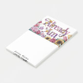 *~* Blume 1 BEREITS AM AP85 Manifesting Post-it Klebezettel (angewinkelt)