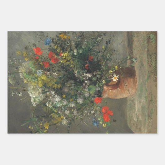 Blume (1) Dekoupage Trio Set von Auguste Renoir Geschenkpapier Set (Vorderseite 3)