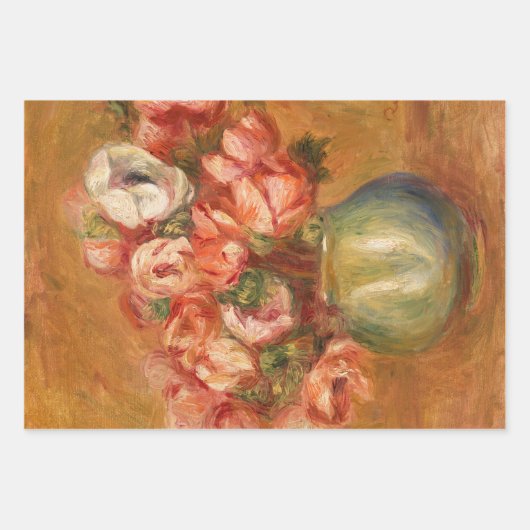 Blume (1) Dekoupage Trio Set von Auguste Renoir Geschenkpapier Set (Vorderseite)