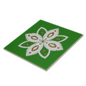 Blume 1 grün und weiß fliese (Seite)