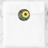 BLUME 1 RUNDER AUFKLEBER (Tasche)