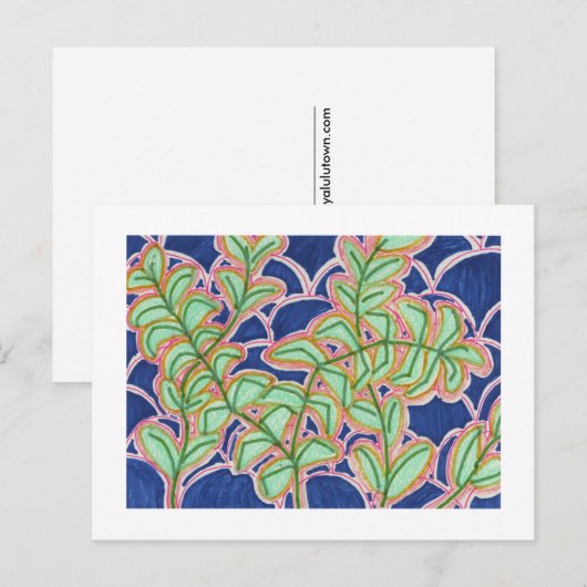 Blume-2012/02 Postkarte (Vorne/Hinten)