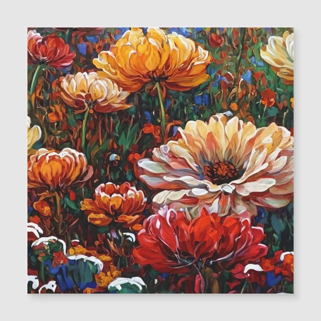 Blume 250330 auf Stein Magnetkarte (Vorderseite)