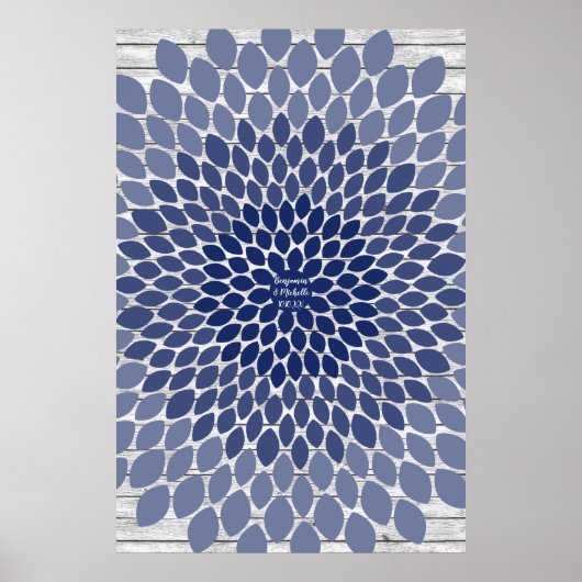 Blume - 250 Signature Guest Book Alternative Print Poster (Vorne)