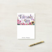 *~* Blume 2 BEREITS AM AP85 Manifesting Post-it Klebezettel (Auf Schreibtisch)