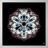 Blume 2 (farbiges Muster) Poster (Vorne)