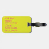 BLUME 2 GEPÄCKANHÄNGER (Rückseite horizontal)