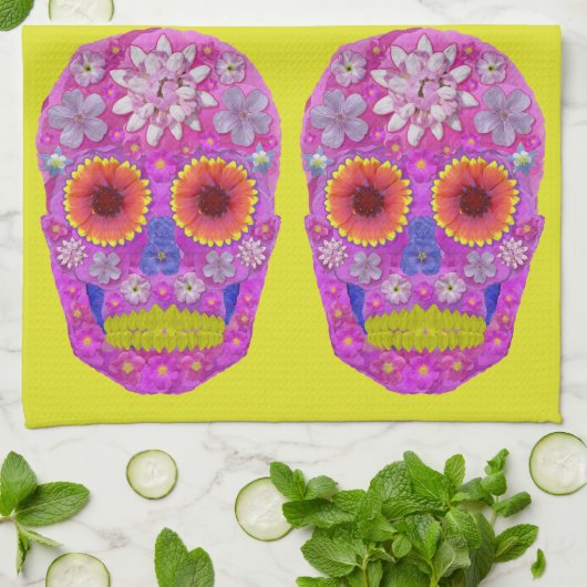 BLUME 2 GESCHIRRTUCH (Gefaltet)